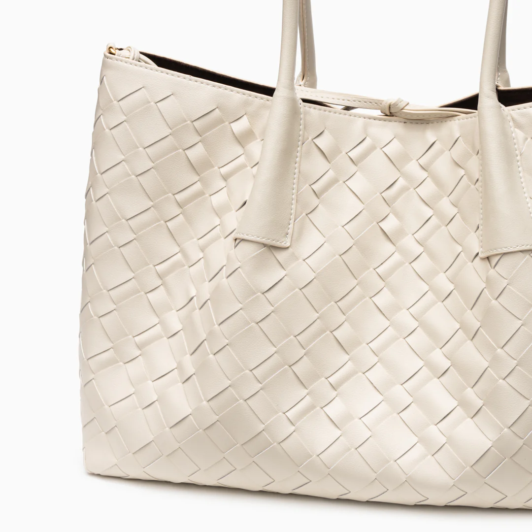 Ayla Woven Tote Bag - Image 5